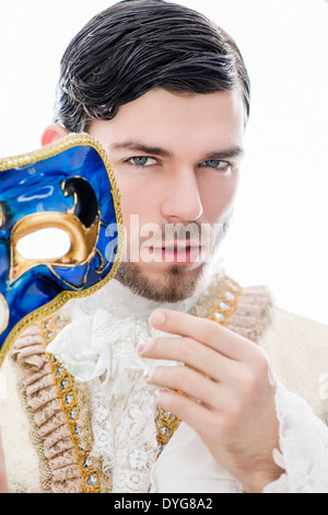 Casanova, Mann mit venezianischer Maske - Casanova, uomo con maschera Veneziana Foto Stock