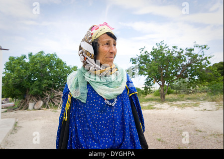 La TUNISIA, KASSERINE: la vita nei villaggi intorno a Kasserine è tradizionale, rurali e spesso scadente anche senza acqua corrente. Foto Stock