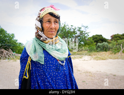 La TUNISIA, KASSERINE: la vita nei villaggi intorno a Kasserine è tradizionale, rurali e spesso scadente anche senza acqua corrente. Foto Stock