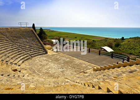 Storico Teatro romano di Kourion sull'isola di Cipro. Foto Stock