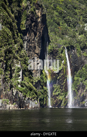 Milford Sound, Nuova Zelanda Foto Stock