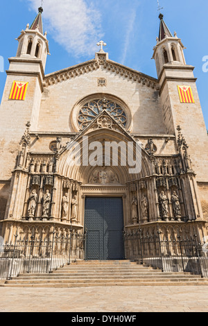 Chiesa di Santa Maria in Placa De Jaume in Vilafranca del Penedés in Catalogna, Spagna Foto Stock