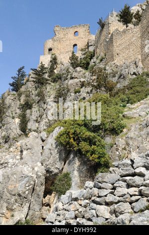 Il castello di Buffavento in cinque dita Mountain Range Kyrenia Cipro del Nord Foto Stock
