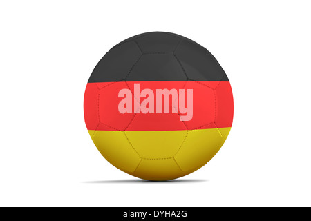 Palloni da calcio con i team di bandiere, calcio brasile 2014. Gruppo G, Germania Foto Stock