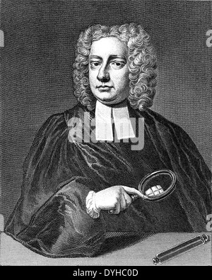 JOHN THEOPHILUS Desaguliers (1683-1744) francese-inglese nato filosofo naturale Foto Stock
