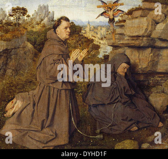 Jan van Eyck San Francesco riceve le stimmate Foto Stock