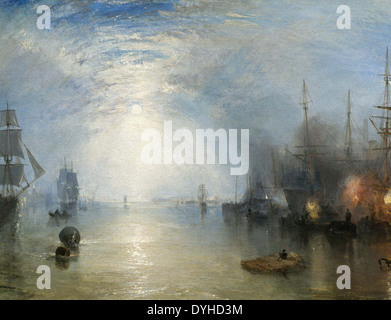 Joseph Mallord William Turner Keelmen ansante in carboni al chiaro di luna Foto Stock