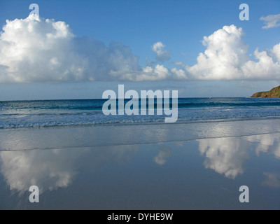 Isla Culebra Puerto Rico USA territorio Flamenco Beach isola dei Caraibi Foto Stock