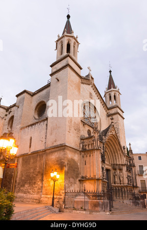 Chiesa di Santa Maria in Placa De Jaume in Vilafranca del Penedés in Catalogna, Spagna Foto Stock