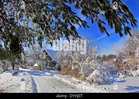 Melville Memorial Park Setauket Long Island NY Foto Stock