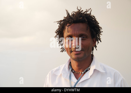 Ritratto di uomo cubano Cienfuegos Cuba Foto Stock