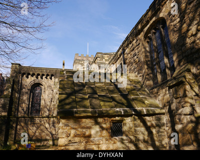 Chiesa Parrocchiale di San Andrea, St. Andrew's Street (accidenti a uncino), Newcastle upon Tyne, England, Regno Unito Foto Stock