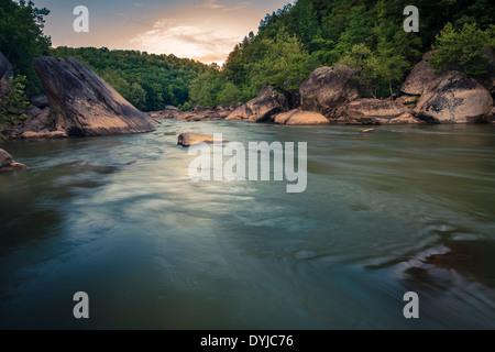 Cumberland River a Cumberland Falls membro Resort in Kentucky Foto Stock