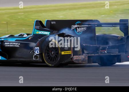 Silverstone, UK. Xix Apr, 2014. Newblood da Morand Morgan-Judd Racing guidata da Christian Klien, Gary Hirsch e Romain Brandela durante il primo round dell'European Le Mans Series da Silverstone. Credito: Azione Sport Plus/Alamy Live News Foto Stock