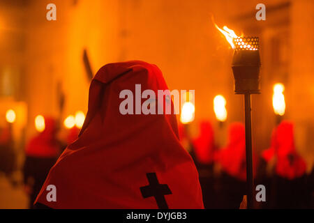 Processione del Venerdì Santo, Pasqua, Alzira, Valencia, Spagna, Europa Foto Stock