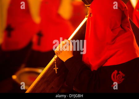 Processione del Venerdì Santo, Pasqua, Alzira, Valencia, Spagna, Europa Foto Stock