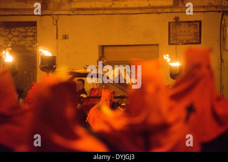 Processione del Venerdì Santo, Pasqua, Alzira, Valencia, Spagna, Europa Foto Stock