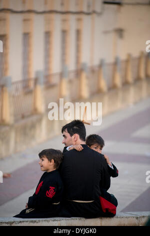 Processione del Venerdì Santo, Pasqua, Alzira, Valencia, Spagna, Europa Foto Stock