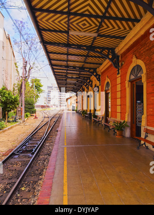 Ferrocarril de Soller Stazione ferroviaria a Palma di Maiorca, isole Baleari, Spagna Foto Stock