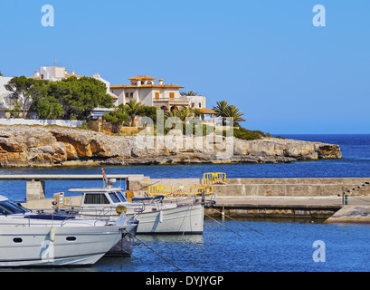 Porto di Porto Cristo a Maiorca, isole Baleari, Spagna Foto Stock