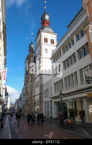 Il nome di Gesù chiesa o Namen-Jesu-Kirche, che si trova nelle strette Bonngasse a Bonn in Renania settentrionale-Vestfalia, Germania Foto Stock