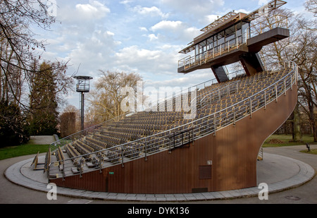 Il teatro girevole a Cesky Krumlov Foto Stock