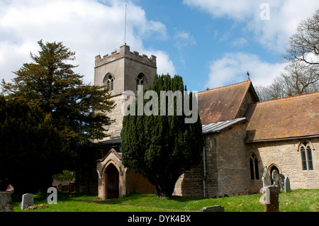 La Chiesa di San Nicola, Little Horwood, Buckinghamshire, Inghilterra, Regno Unito Foto Stock