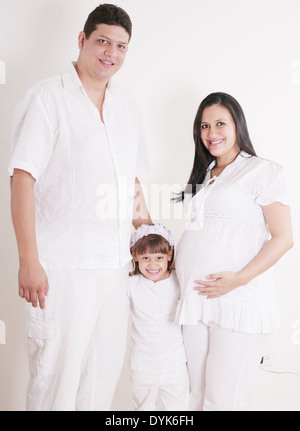 Famiglia aspettano di nuovo bambino Foto Stock