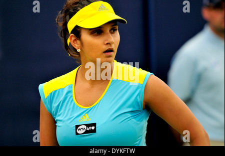 Sania MIRZA (India) a Eastbourne, 2013 Foto Stock