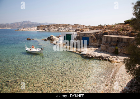 Villaggio di Pescatori, kimolos isola, cicladi grecia, europa Foto Stock