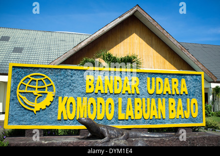 Aeroporto, Labuan Bajo, sull isola di Flores, Indonesia, sud-est asiatico Foto Stock