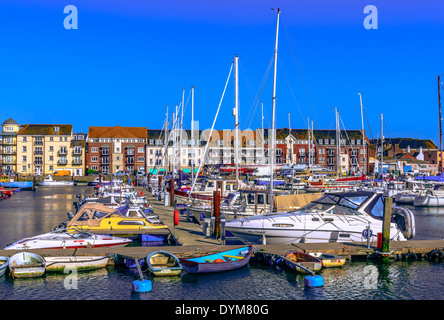 Marina di Weymouth Dorset Foto Stock