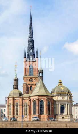 Chiesa di Riddarholm, Riddarholmskyrkan, isola di Riddarholmen Stoccolma, Svezia Foto Stock