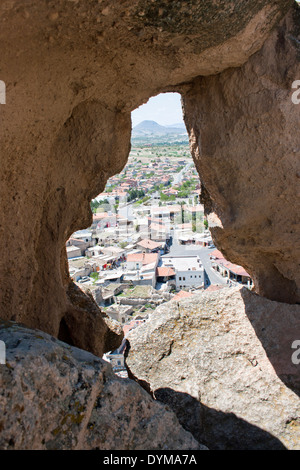 Un villaggio, Cappadocia, Turchia Foto Stock