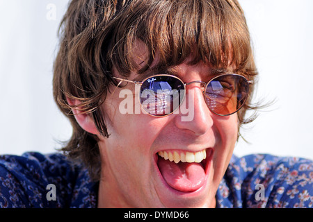 BENICASSIM, Spagna - 13 Luglio: Ritratto di Miles Kane al FIB sulla luglio 13, 2012 a Benicassim, Spagna. Foto Stock