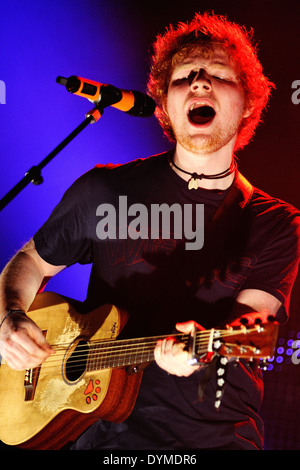 BENICASSIM, Spagna - 15 Luglio: Ed Sheeran esegue a FIB sulla luglio 15, 2012 a Benicassim, Spagna. Foto Stock