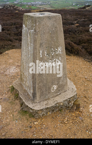 Il punto di innesco a Parys montagna miniera di rame nei pressi di Amlwch su Anglesey North Wales UK Foto Stock