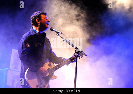 Barcellona, Spagna - sett 29: manic street predicatori band suona al Palau Sant Jordi il 29 settembre 2012 a Barcellona, Spagna. Foto Stock