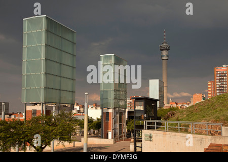 La Corte costituzionale del Sud Africa su Constitution Hill a Johannesburg Gauteng, Sud Africa e Africa Foto Stock