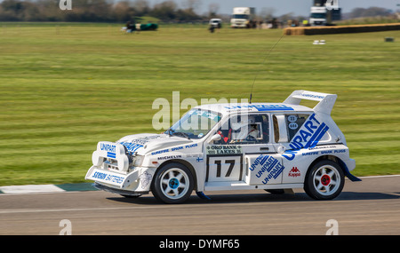 1986 Metro Mg 6R4 Gruppo B rally auto presso la 72a Goodwood assemblea dei soci, Sussex, Regno Unito. Foto Stock