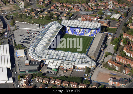 Vista aerea di Birmingham City FC football ground St Andrew's Stadium Foto Stock