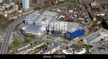 Vista aerea di Ikea furniture store nel centro di Coventry Foto Stock