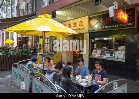 Sydney Australia,New South Wales,Haymarket,Chinatown,Dixon Street,Mother Chu's Taiwanese Gourmet,ristorante ristoranti ristorazione mangiare fuori caffè ca Foto Stock