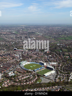 Vista aerea di Headingley, casa di Leeds rinoceronti Rugby League & Yorkshire County Cricket Club Foto Stock