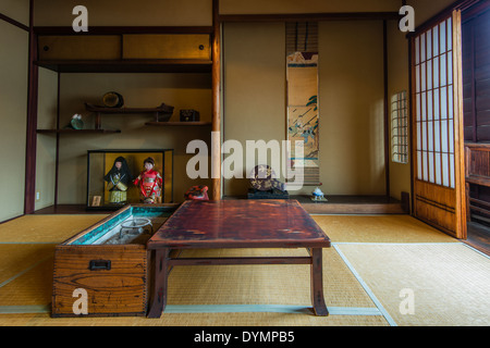 Kaikaro geisha house degli inizi del XIX secolo si trova nel Higashi Chayagai district, Kanazawa, Ishikawa Prefettura, Giappone Foto Stock