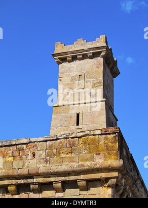 Castell de Montjuic - castello di Barcellona, in Catalogna, Spagna Foto Stock