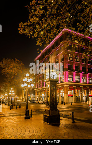 Gastown orologio a vapore di Vancouver, British Columbia Canada Foto Stock