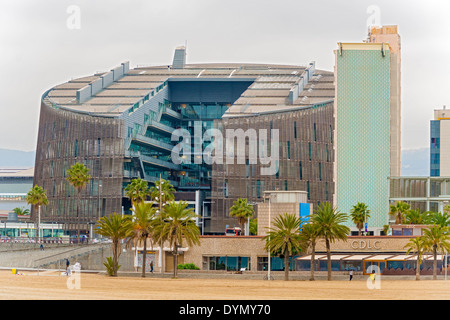 PRBB Parc de Recerca Biomèdica de Barcelona al Porto Olimpico di Barcellona, Spagna Foto Stock