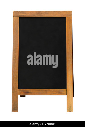 Blackboard un segno del telaio con telaio in legno e area vuota per le vostre vendite messaggio o offerta. Foto Stock