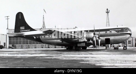 Modello di Boeing 377 Stratocruiser Foto Stock